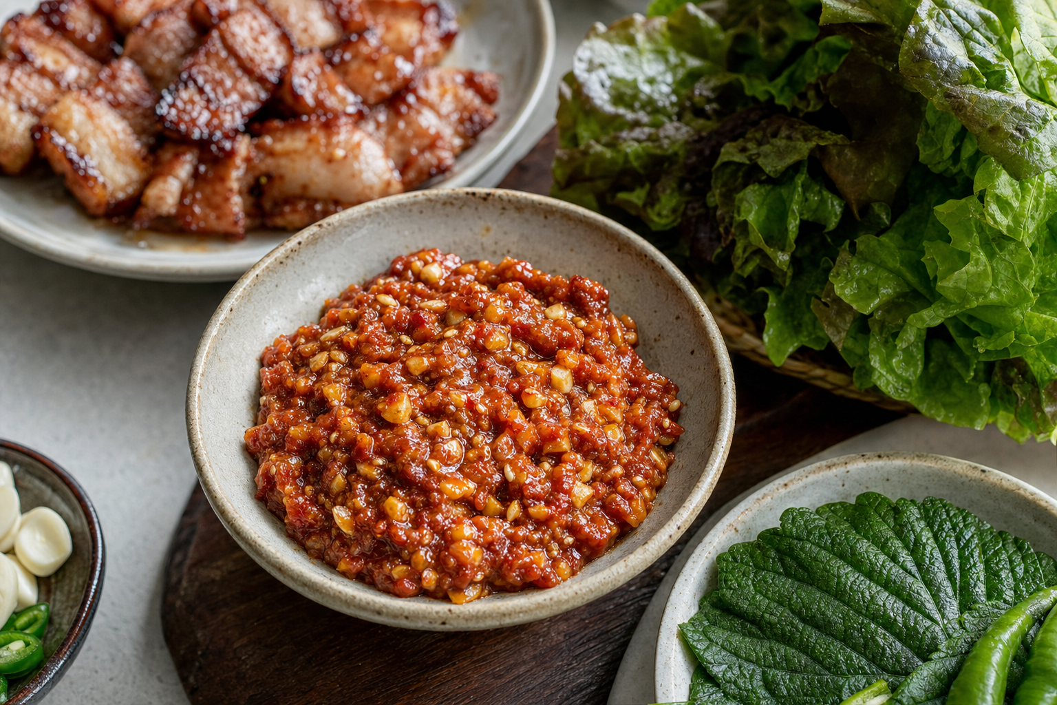 Ssamjang — Würzige koreanische Dip-Paste aus Doenjang und Gochujang – in 10 Minuten fertig